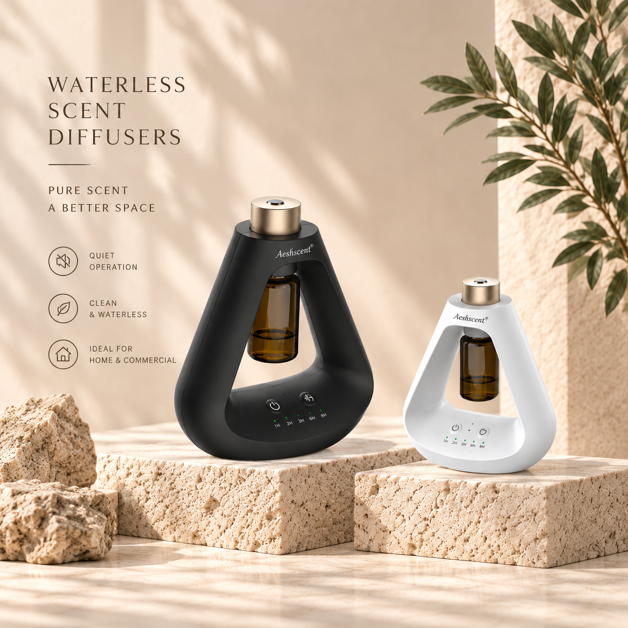 Waterless scent diffusers for OEM and private label home fragrance brands